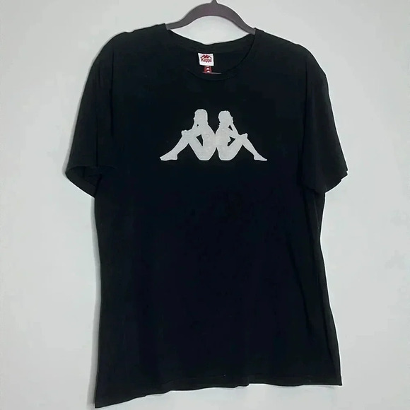 Kappa like no other logo T-shirt in black - Picture 2 of 9